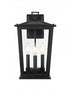 Elegant Lighting Berks 7 inch Outdoor Pendant in Black Model: OD333W16BK