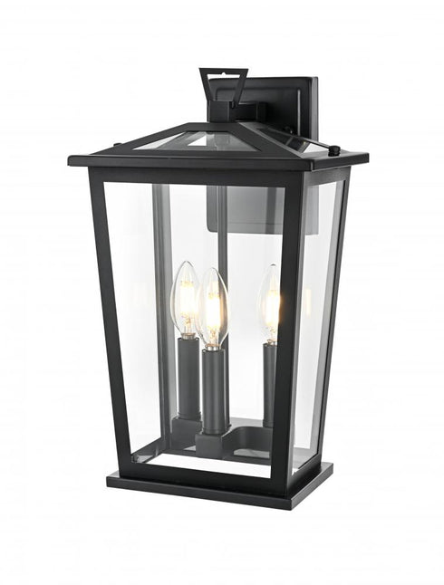 Elegant Lighting Berks 7 inch Outdoor Pendant in Black Model: OD333W16BK