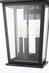 Elegant Lighting Berks 7 inch Outdoor Pendant in Black Model: OD333W16BK