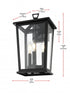 Elegant Lighting Berks 7 inch Outdoor Pendant in Black Model: OD333W16BK