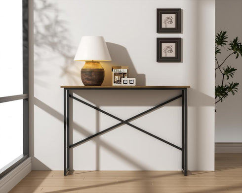 Elegant Lighting Billie 41 inch Console Table in Natural Driftwood Model: AF12141NAT