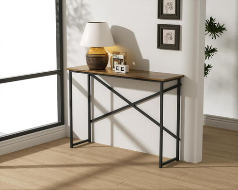 Elegant Lighting Billie 41 inch Console Table in Natural Driftwood Model: AF12141NAT