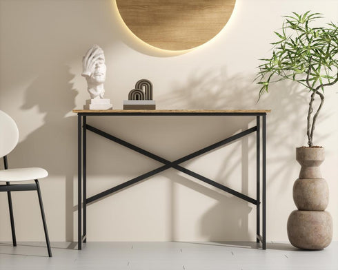Elegant Lighting Billie 43 inch Console Table in Natural Driftwood Model: AF12043NAT