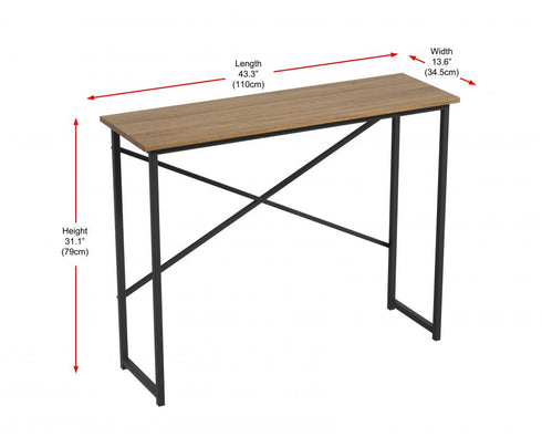 Elegant Lighting Billie 43 inch Console Table in Natural Driftwood Model: AF12043NAT