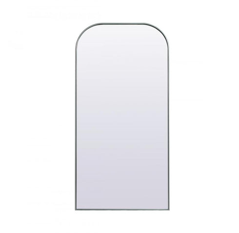 Elegant Lighting Blaire Metal Frame Arch Full Length Mirror 28x66 Inch in Black Model: MR1B2866BLK