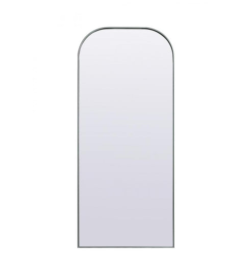 Elegant Lighting Blaire Metal Frame Arch Full Length Mirror 28x66 Inch in Black Model: MR1B2866BLK