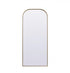 Elegant Lighting Blaire Metal Frame Arch Full Length Mirror 28x66 Inch in Black Model: MR1B2866BLK