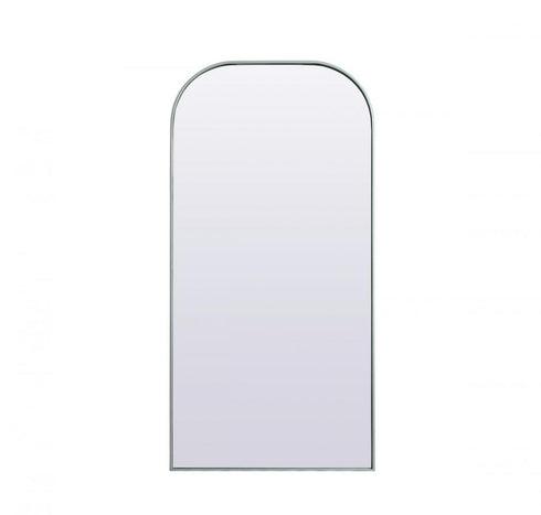 Elegant Lighting Blaire Metal Frame Arch Full Length Mirror 28x66 Inch in Black Model: MR1B2866BLK
