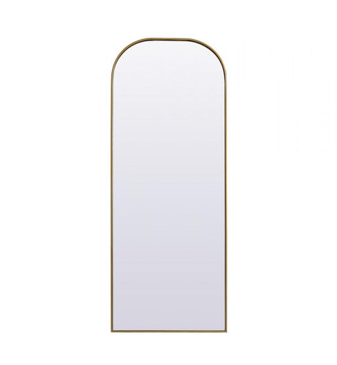 Elegant Lighting Blaire Metal Frame Arch Full Length Mirror 28x66 Inch in Black Model: MR1B2866BLK