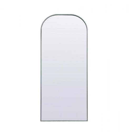 Elegant Lighting Blaire Metal Frame Arch Full Length Mirror 28x66 Inch in Black Model: MR1B2866BLK