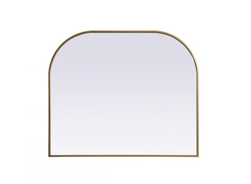 Elegant Lighting Blaire Metal Frame Arch Full Length Mirror 28x66 Inch in Black Model: MR1B2866BLK