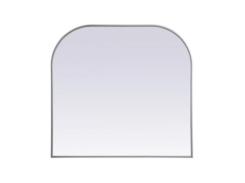 Elegant Lighting Blaire Metal Frame Arch Full Length Mirror 28x66 Inch in Black Model: MR1B2866BLK