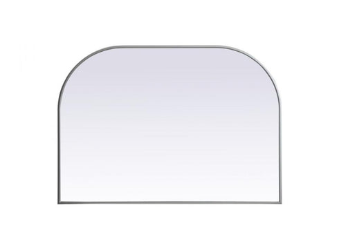 Elegant Lighting Blaire Metal Frame Arch Full Length Mirror 28x66 Inch in Black Model: MR1B2866BLK