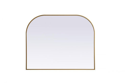Elegant Lighting Blaire Metal Frame Arch Full Length Mirror 28x66 Inch in Black Model: MR1B2866BLK