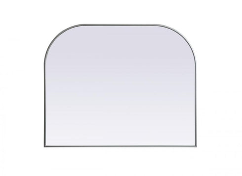 Elegant Lighting Blaire Metal Frame Arch Full Length Mirror 28x66 Inch in Black Model: MR1B2866BLK
