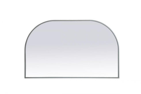 Elegant Lighting Blaire Metal Frame Arch Full Length Mirror 28x66 Inch in Black Model: MR1B2866BLK