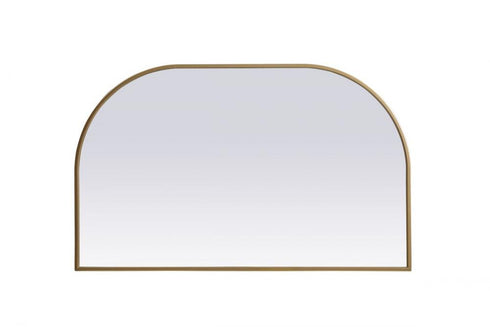 Elegant Lighting Blaire Metal Frame Arch Full Length Mirror 28x66 Inch in Black Model: MR1B2866BLK