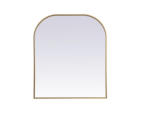 Elegant Lighting Blaire Metal Frame Arch Full Length Mirror 28x66 Inch in Black Model: MR1B2866BLK