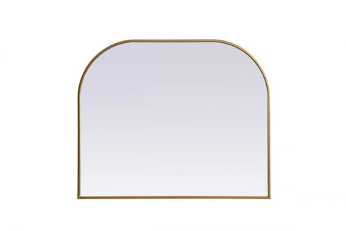 Elegant Lighting Blaire Metal Frame Arch Full Length Mirror 28x66 Inch in Black Model: MR1B2866BLK
