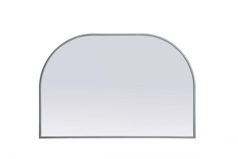Elegant Lighting Blaire Metal Frame Arch Full Length Mirror 28x66 Inch in Black Model: MR1B2866BLK