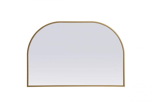 Elegant Lighting Blaire Metal Frame Arch Full Length Mirror 28x66 Inch in Black Model: MR1B2866BLK
