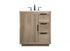 Elegant Lighting Blake 30 Inch Single Bathroom Vanity in Natural Oak Model: VF19430NT