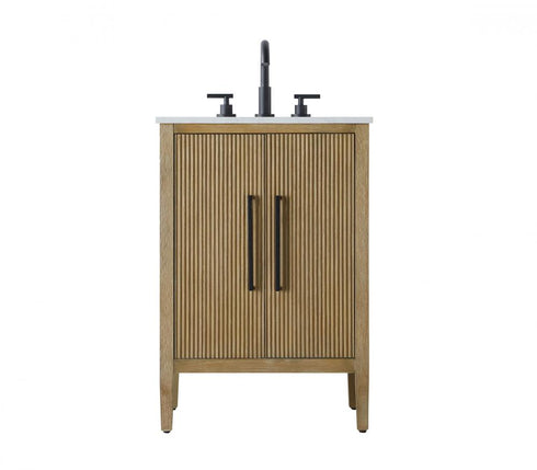 Elegant Lighting Blakely 24 inch Single Bathroom Vanity in Chocolate Oak Model: VF29624CO