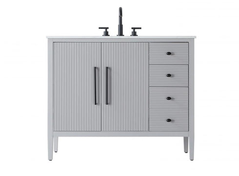 Elegant Lighting Blakely 42 inch Single Bathroom Vanity in Chocolate Oak Model: VF29642CO