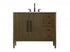 Elegant Lighting Blakely 42 inch Single Bathroom Vanity in Chocolate Oak Model: VF29642CO