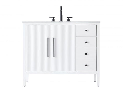 Elegant Lighting Blakely 42 inch Single Bathroom Vanity in Chocolate Oak Model: VF29642CO