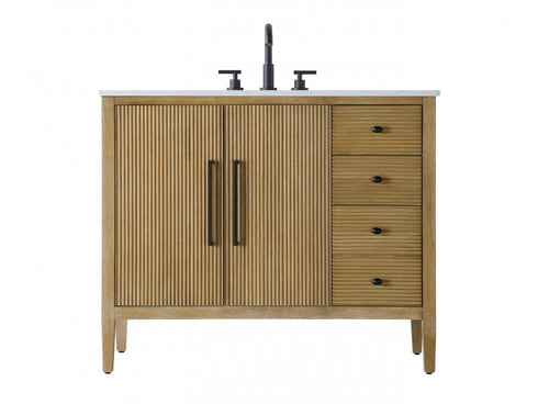 Elegant Lighting Blakely 42 inch Single Bathroom Vanity in Chocolate Oak Model: VF29642CO