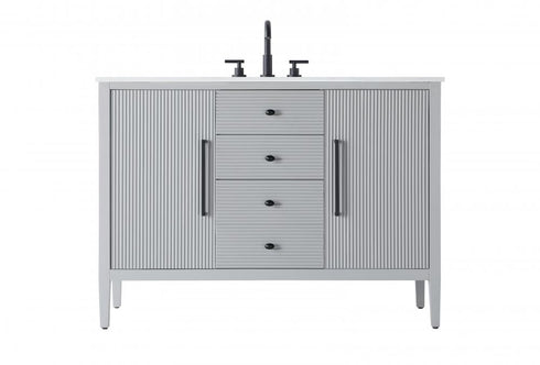 Elegant Lighting Blakely 48 inch Single Bathroom Vanity in Chocolate Oak Model: VF29648CO