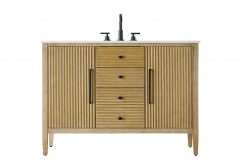 Elegant Lighting Blakely 48 inch Single Bathroom Vanity in Chocolate Oak Model: VF29648CO