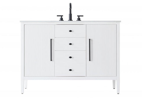 Elegant Lighting Blakely 48 inch Single Bathroom Vanity in Chocolate Oak Model: VF29648CO