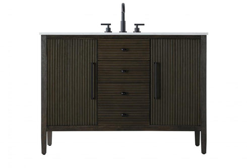 Elegant Lighting Blakely 48 inch Single Bathroom Vanity in Chocolate Oak Model: VF29648CO