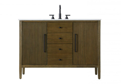 Elegant Lighting Blakely 48 inch Single Bathroom Vanity in Chocolate Oak Model: VF29648CO