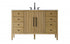 Elegant Lighting Blakely 54 inch Single Bathroom Vanity Inchocolate Oak Model: VF29654CO