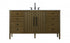 Elegant Lighting Blakely 60 inch Single Bathroom Vanity Inchocolate Oak Model: VF29660CO