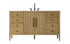 Elegant Lighting Blakely 60 inch Single Bathroom Vanity Inchocolate Oak Model: VF29660CO