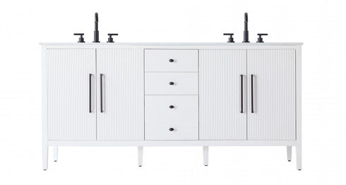 Elegant Lighting Blakely 72 inch Double Bathroom Vanity Inchocolate Oak Model: VF29672DCO