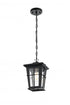 Elegant Lighting Bodine 7 inch Outdoor Pendant in Black Model: OD337H11BK