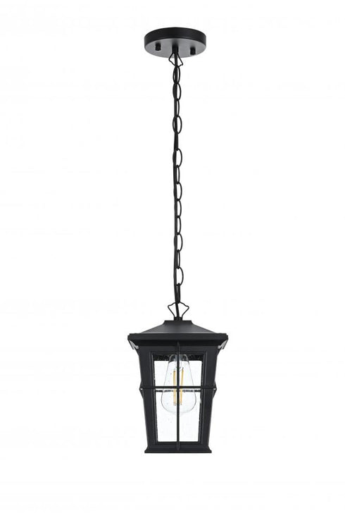 Elegant Lighting Bodine 7 inch Outdoor Pendant in Black Model: OD337H11BK