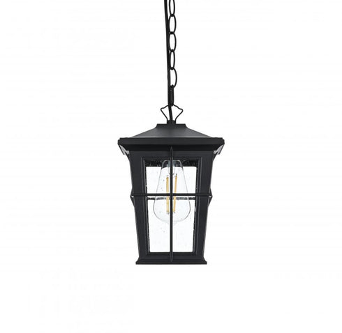 Elegant Lighting Bodine 7 inch Outdoor Pendant in Black Model: OD337H11BK