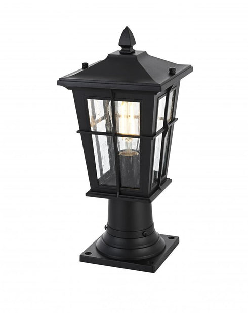 Elegant Lighting Bodine 7 inch Outdoor Pendant in Black Model: OD337P16BK