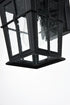 Elegant Lighting Bodine 7 inch Outdoor Pendant in Black Model: OD337W12BK