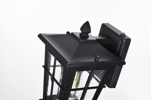 Elegant Lighting Bodine 7 inch Outdoor Pendant in Black Model: OD337W12BK