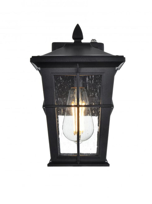 Elegant Lighting Bodine 7 inch Outdoor Pendant in Black Model: OD337W12BK