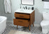 Elegant Lighting Boise 30 Inch Single Bathroom Vanity in Teak Model: VF41030MTK