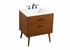 Elegant Lighting Boise 30 Inch Single Bathroom Vanity in Teak Model: VF41030MTK