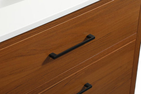 Elegant Lighting Boise 30 Inch Single Bathroom Vanity in Teak Model: VF41030MTK